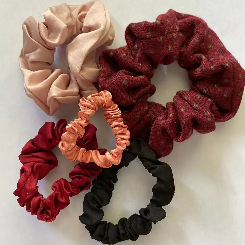 Set of 5 Scrunchies - Picture 2 of 2